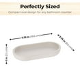 thumbnail image 6 of Oval Beige Bathroom Tray, 6 of 8