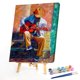 thumbnail image 1 of Cuadros Decorativos Pintura al óleo acrílica por números guitarrista en la calle imagen Digital decoración del hogar Tmvgtek embutido en tela, 1 of 9