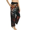thumbnail image 6 of Salouo Cool Tiger Print Women's Pajama Pants Casual Loose Sweatpants PJs Flowy Pants Drawstring Palazzo for Women Wide Leg Pants Lounge Pajama -X-Large, 6 of 8