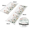 thumbnail image 2 of Spring Floral Kitchen Mats for Floor, Cushioned Anti-Fatigue Kitchen Rugs Non Slip, Wild Flowers Kitchen Rugs Sets of 2, Kitchen Floor Comfort Mats for Home & Office, 18'''' x 48'''' + 18'''' x 30'''', 2 of 6