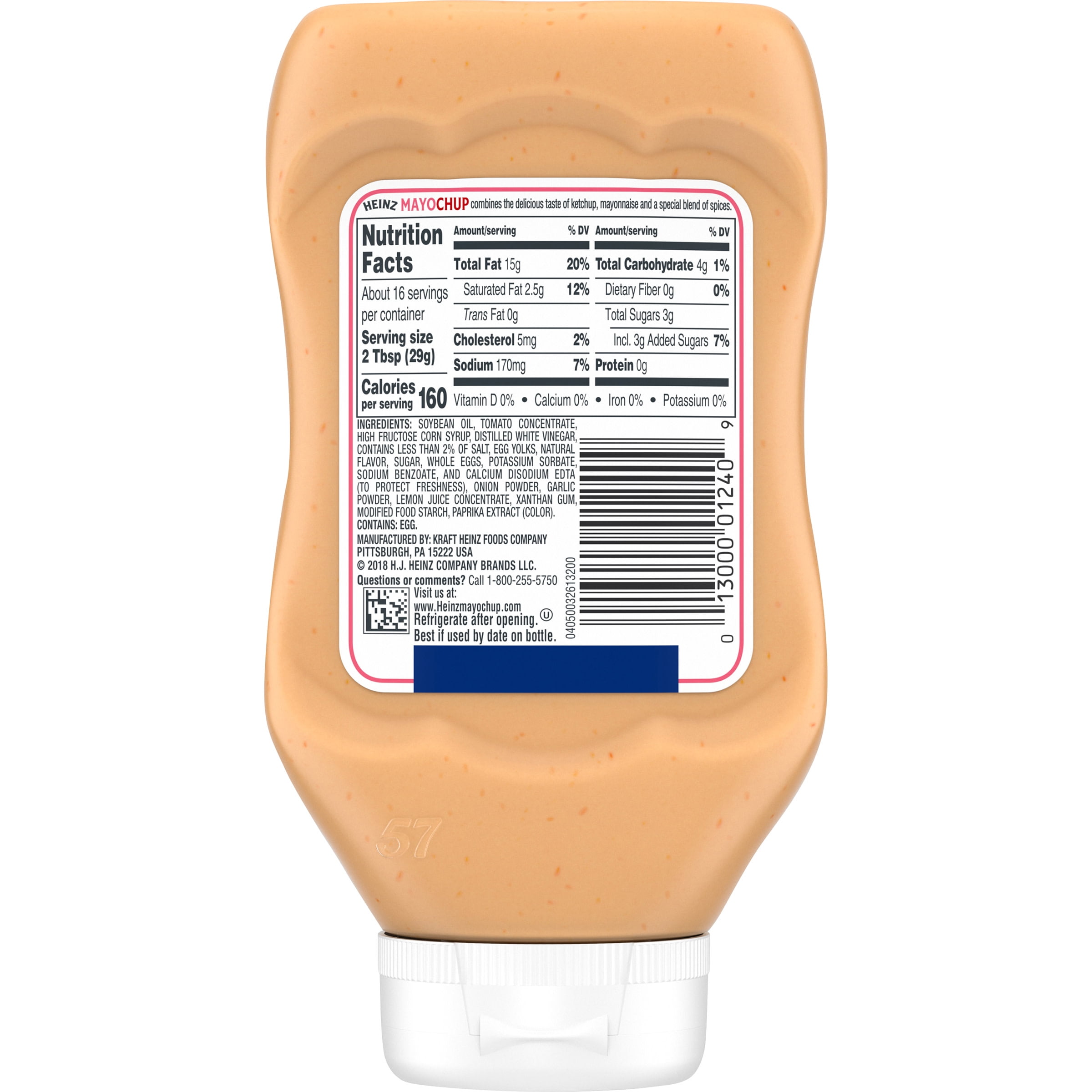 Heinz Mayochup Mayonnaise & Ketchup Sauce, 16.5 oz Bottle