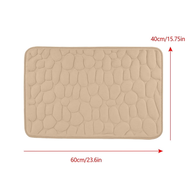 Alfombra de baño de algodón, absorbente de agua, antideslizante, para sala de estar, dormitorio, cocina, entrada