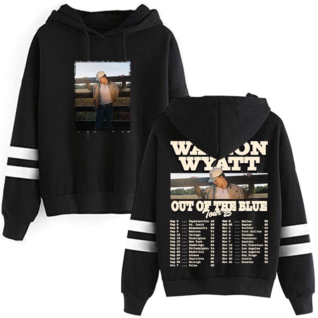 Waylon Wyatt Out Of The Blue Tour Merch Jerséis Sin Bolsillo Barras Paralelas Manga Ropa De Calle