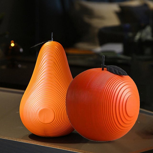 Resina Pera Escultura Nórdica Moderna para Los Amantes de La Colección Decoración Del Hogar Baoblaze Figurilla de fruta de resina