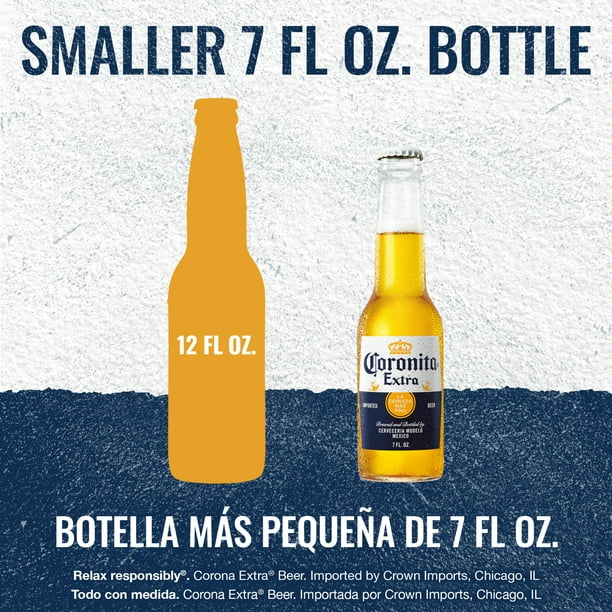 Sinfonía lila Original Corona Extra Coronita Lager Mexican Beer, 24 Pack Beer, 7 fl oz Mini  Bottles, 4.6% ABV - Walmart.com