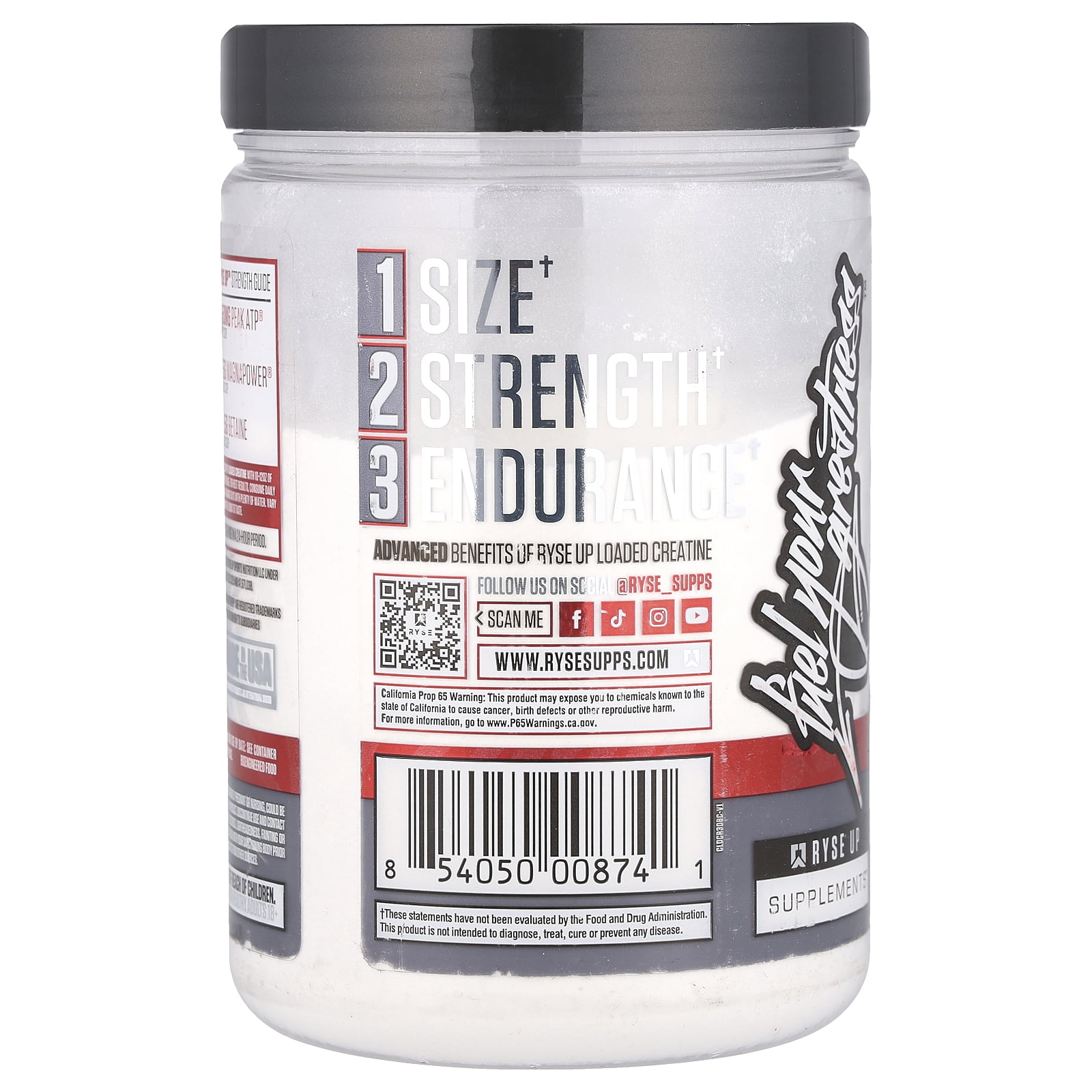 RYSE Creatine Powder for Men & Women - Baja Cooler - 30 Servings
