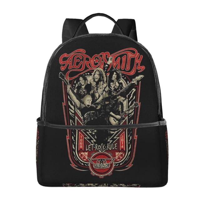 Mochila escolar Aerosmith para hombre y mujer, ligera, informal, para uso diario, para la universidad, para portátil, para el trabajo y el trabajo.