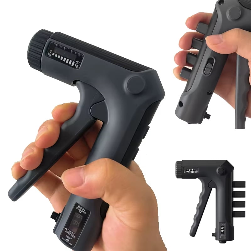 Professional 5-60kg Adjustable Hand Grip Strengthener Hand Grip Trainer With Counter Wrist Forearm And Hand Exerciser For Muscle Building