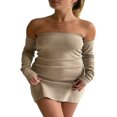 thumbnail image 1 of Robe Mini Sans Bretelles pour Femmes Couleur Unie/imprimé Cerise Robe Bandeau, 1 of 9