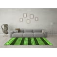 thumbnail image 3 of Ahgly Company Indoor Round Abstract Green Modern Area Rugs, 8' Round, 3 of 4
