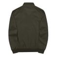 thumbnail image 2 of WenVen Men's Bomber Coat Spring Jacket Windproof Work Utility Outerwear Army Green M, 2 of 12