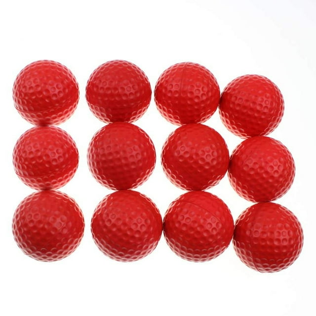 ELAYARD 11Pc PU Golf Balls Assorted Color Durable Flexible Accessories for Indoor Practice
