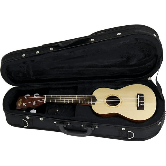 Gearlux Soprano Ukulele Polyfoam Case - Black