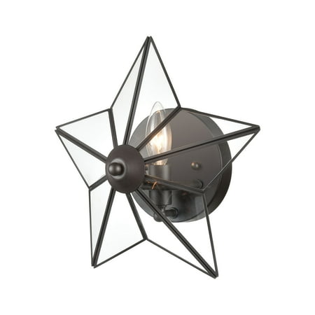 

Elk Home Moravian Star 12 High 1-Light Sconce - Oil Rubbed Bronze