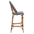thumbnail image 5 of SAFAVIEH California Outdoor Patio Bar Stool, Navy, 5 of 12