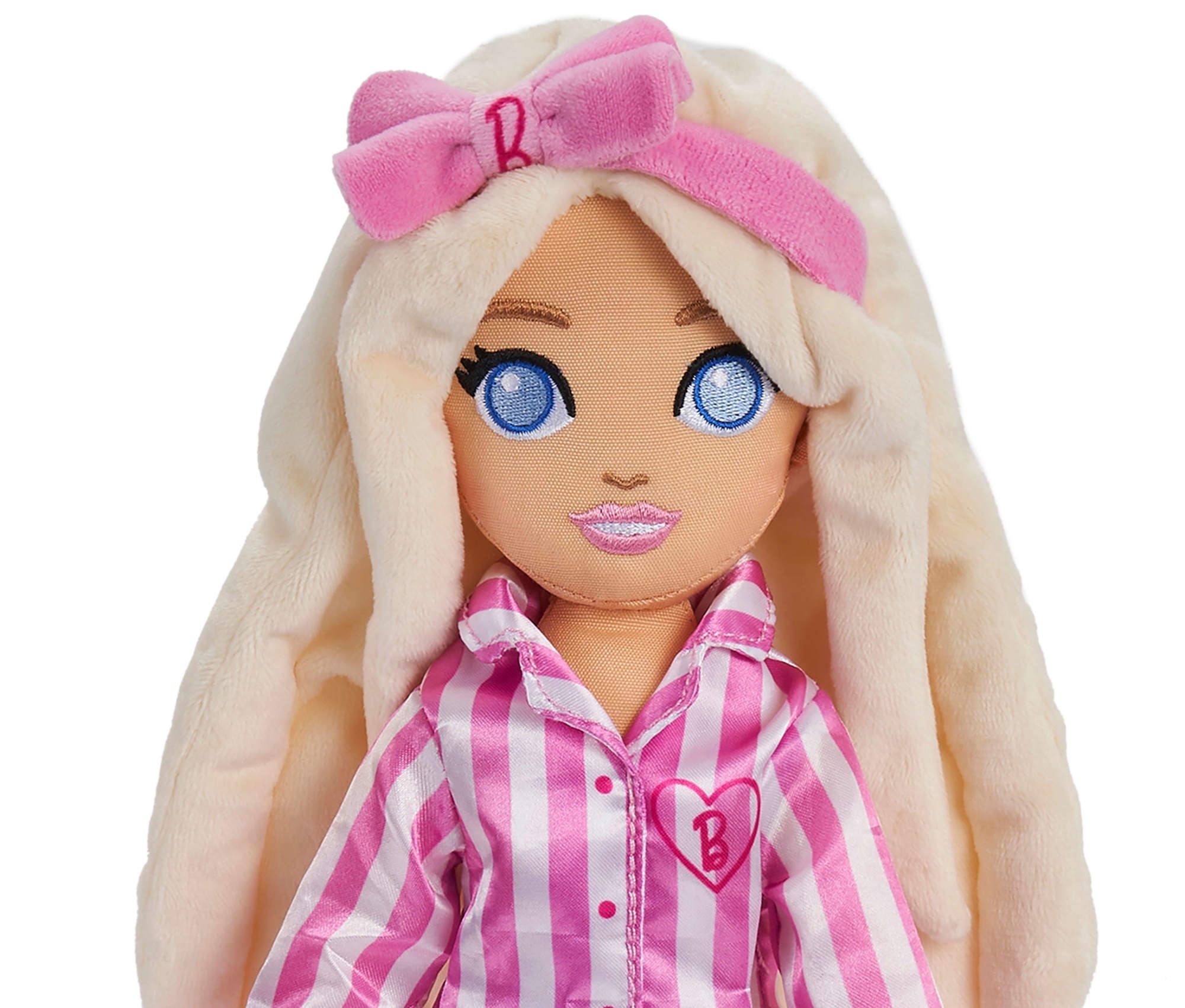 Sweet Dreams Barbie “Malibu” Plush Soft Doll in Bedtime Outfit with Bow Headband, 13.5 Inch  (图3) Sweet Dreams Barbie “Malibu” Plush Soft Doll in Bedtime Outfit with Bow Headband, 13.5 Inch  (图3)