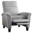 thumbnail image 4 of OakvillePark Sadie Textured Fabric Upholstered Push Back Reclining Chair, Light Gray, 4 of 6