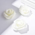 thumbnail image 2 of Artificial Rose Flower Heads, Real Looking Ivory White Foam Fake Roses for DIY Wedding Baby Shower Centerpieces Arrangements Party Tables Home Decorations (Ivory, Stemless), 2 of 5