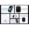 thumbnail image 2 of Reloj inteligente (negro), reloj de fitness con pantalla táctil de 1,83 pulgadas, con monitor de frecuencia cardíaca y sueño, rastreador de actividad física, contador de pasos, modo de ejercicio, ra, 2 of 5