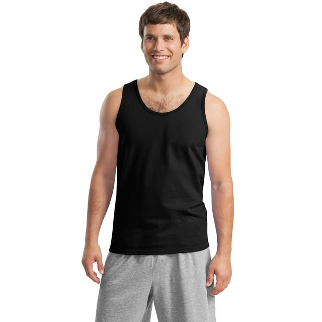 Gildan Men's 100 Percent Cotton U Neck Tank Top - 2200