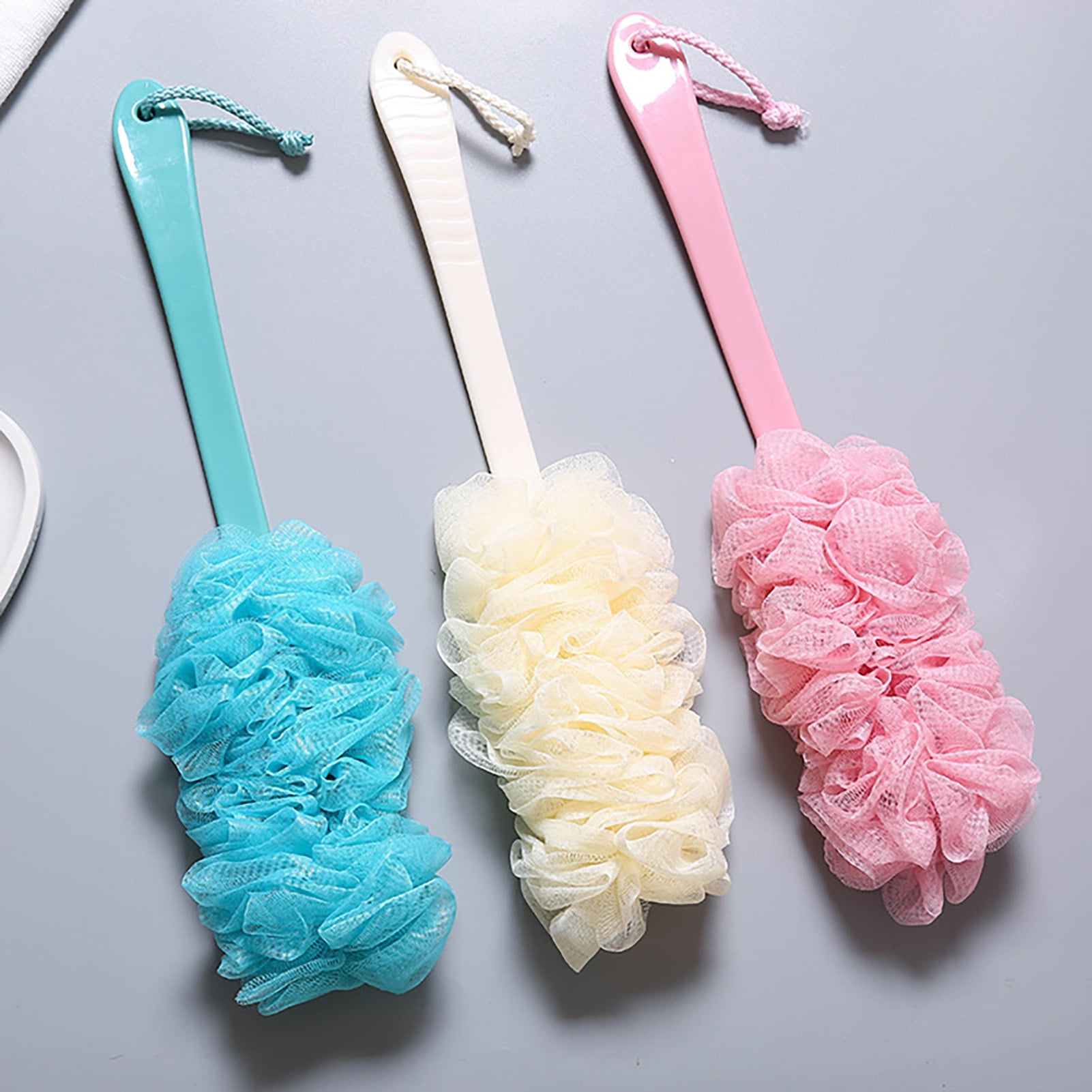 Windfall Loofah Back Scrubber For Shower Bamboo Charcoal Fiber Infused Bath Sponge Lufas