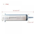 thumbnail image 2 of 5.1oz Plastic Syringe Large Syringes Tools Catheter Tip Individually Sealed with Measurement for Scientific Labs, Measuring Liquids, Feeding Pets, Medical Student, Oil or Glue Applicator, 2 of 6