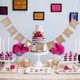 thumbnail image 6 of DRAFIDEEP 1Pack Triangle Bunting Banner Hessian Burlap Wedding Garlands 5.9*5.5in Rustic Theme, 6 of 8