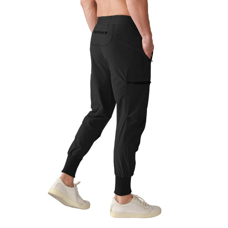 Men's Jogger Pants, Solid Color Sports Sweatpants with Multi