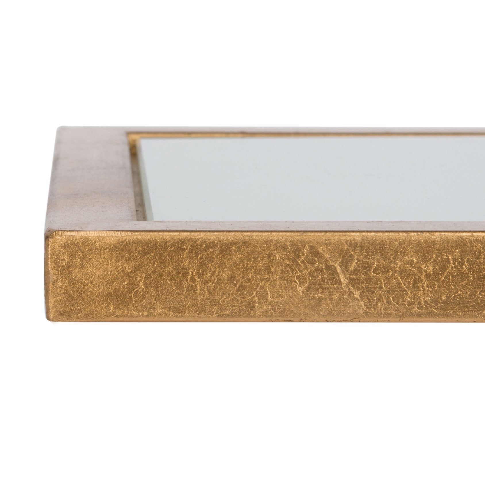 SAFAVIEH Murphy Solid Classic Accent Table, Gold/White Glass
