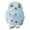 C, variant on OIUR Mini Owl Statue Resin Hand Painted Owl Ornament Miniature Animal Figurine for DIY Micro Landscape Bonsai Fairy Garden Decoration