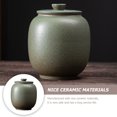 thumbnail image 6 of porcelain loose tea tin, coffee container airtight ceramic coffee jar with sealed lid, ceramic sugar coffee airtight container holder ceramic jar ( 3.1 x 3.7 inch, kiln turns green ), 6 of 6
