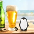 thumbnail image 3 of Yooshoverk Penguin Bottle Opener & Novelty Bar Tool Stainless Steel - Cute Push Down Cap Remover for Beer, Soda - Fridge Magnet Base for Kitchen, Party Accessory, 3 of 7