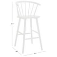 thumbnail image 3 of SAFAVIEH Blanchard Contemporary Bar Stool, White, Set of 2 (21.7 in. W x 20.5 in. D x 41.5 in. H), 3 of 13