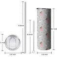 thumbnail image 5 of 20oz Princess Unicorn Butterfly Pattern Skinny Tumblers Stainless Steel Tumbler with Lid and Straw,Vacuum Insulated Double Wall Travel Tumbler Cups with Cleaning Brush for Coffee,Tea, 5 of 6