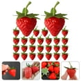 thumbnail image 3 of 50pcs Artificial Strawberry Decors Plastic Models Fake Fruits Ornaments Photography Decors, 3 of 9