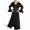 Black, variant on Girls Musli𝗆 Dress Kids Girls Dubai Kaftan Dresses Long Bell Sleeve Islami𝖼 Maxi Robe Dress with Belt Prayer Clothes Musli𝗆 Abaya Thobe
