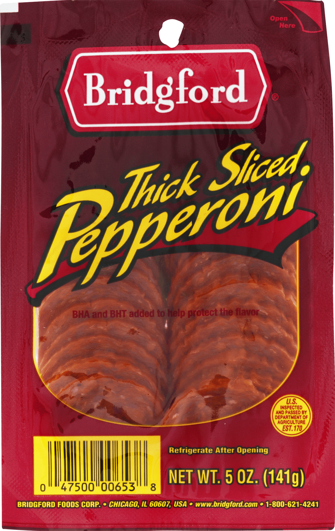 (3 pack) Bridgford Gluten-Free Thick Sliced Pepperoni, 5 Oz.