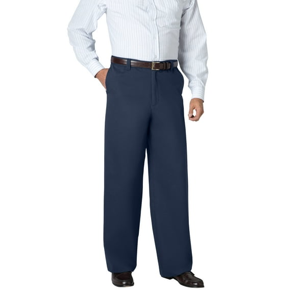 KingSize Men's Big & Tall Wide Leg Wrinkle Free Expandable Waist Pant