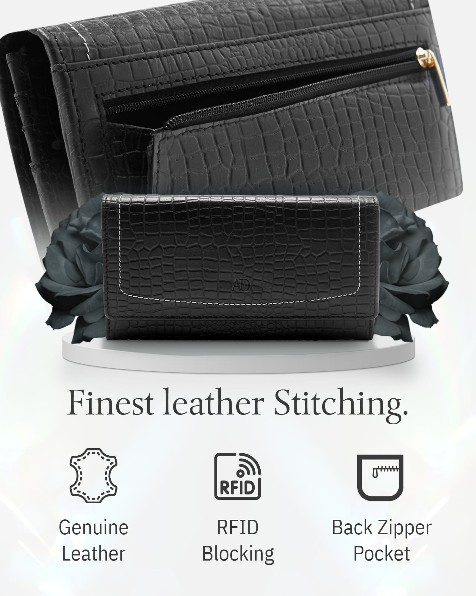 黒 Rotor 本レザー【Wallet+Coin case】 黒 Rotor 本レザー【Wallet+Coin case】