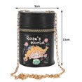 thumbnail image 1 of Bolsa Cilindro Crossbody Lindos Estampados Moda Satchel Cadena Pequeña Tarjeta Teléfono Monedero Sywqhk Para Estrenar, 1 of 9