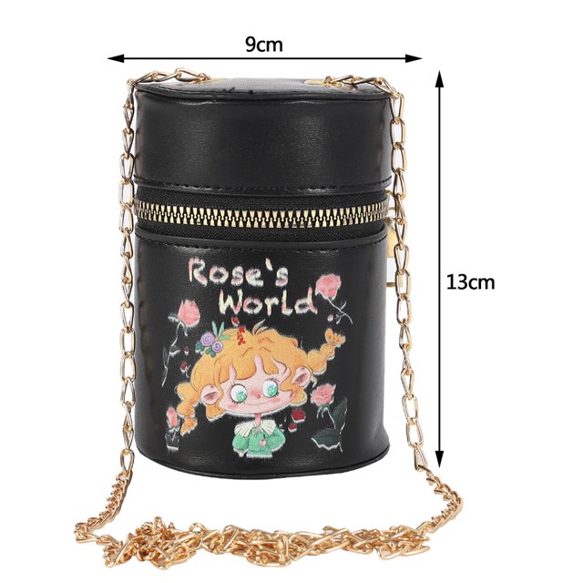 Bolsa Cilindro Crossbody Lindos Estampados Moda Satchel Cadena Pequeña Tarjeta Teléfono Monedero Sywqhk Para Estrenar