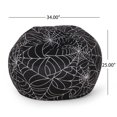 thumbnail image 4 of Miekor Furniture Spiderweb 3 Foot Holloween Bean Bag, Black and White 19951, 4 of 5