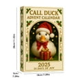 thumbnail image 5 of Dserfhy Call Duck Advent Calendar 2025 24 Days Acrylic Ornaments with Festive Costumes Christmas Countdown Decor for Tree & Animal Lovers Holiday Gift, 5 of 7