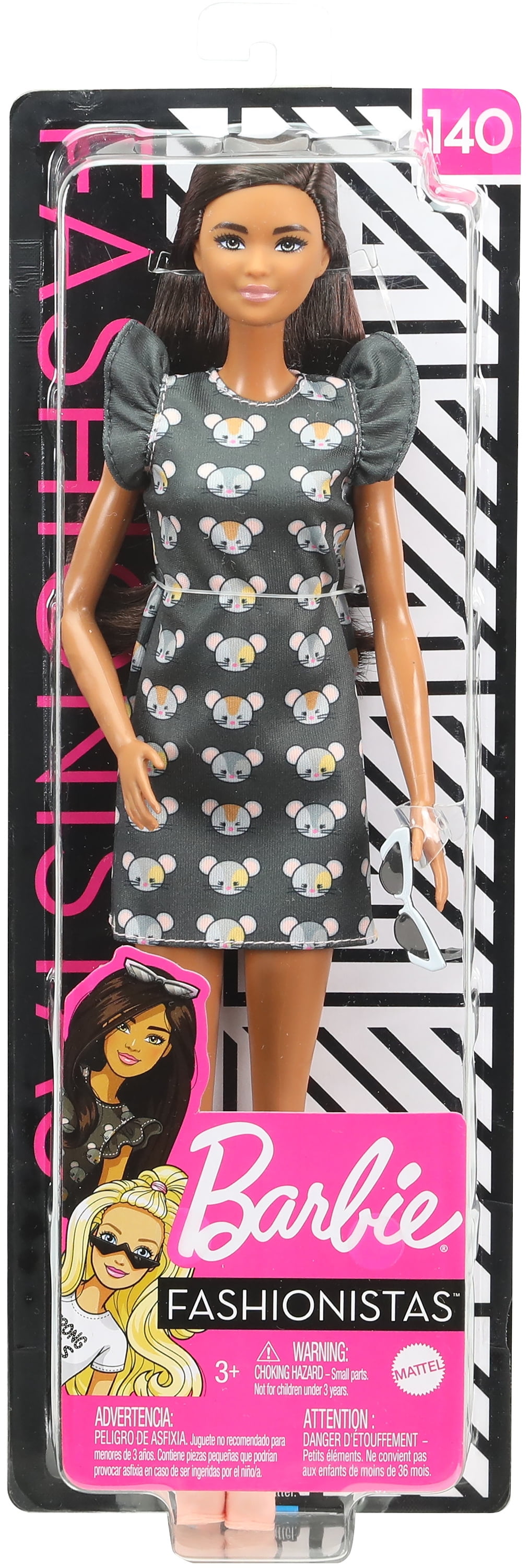 Barbie Fashionistas Curly Haired poupée │ Kid's Dress Up Modèle Caractère │ Vitiligo 