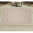 thumbnail image 1 of Fleur De Lis Decorative Rug, Repeated Abstract Floral Old Antique Royal Forms in Checkered Effect, Quality Carpet for Bedroom Dorm and Living Room, 6 Sizes, Burnt Orange, by Ambesonne, 1 of 1