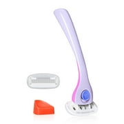 Billie DreamPop Starter Kit 1x Razor Handle + 2x 5-Blade Refills and Magnetic Holder, Purple