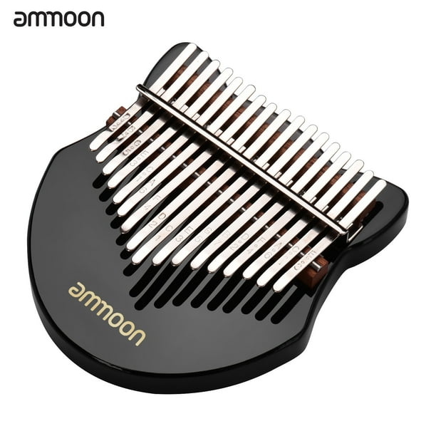 Ammoon Cute Fox Shaped 17 Key Kalimba Thumb Piano Acrylic Material With Carry Bag Musical Note Stickers Tuning Hammer Cleaning Cloth Music Book Black Walmart Com Walmart Com