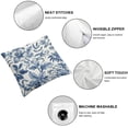 thumbnail image 4 of Acheng Blue and White Flower Pillow Covers Set of 2,Blue and White Pillow Covers Outdoor Decorative Pillow Covers for Couch Bed Sofa Cushion Farmhouse Pillowcases White, 4 of 6