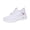 White, variant on pwidon Women's Performance Sneakers Quick Lace No Tie Lightweight Breathable Knit Slip On Walking Orthopedic Arch Support Casual Athletic Running Shoes Purple 5.5