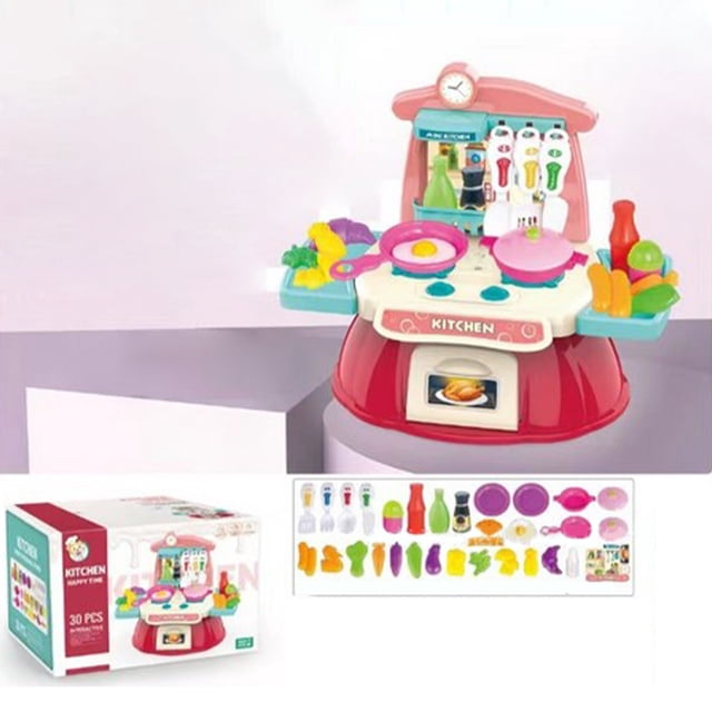 TIMIFIS Children Simulated Kitchen Children's Kitchen Toys Home Cooking Simulation Kitchenware Set Birthday Gifts Holiday Gifts Gifts for Family Chum Children Education